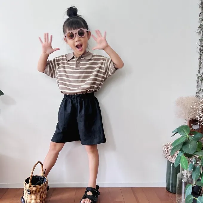 再2販『特別価格』ブラックリネンのショートパンツ